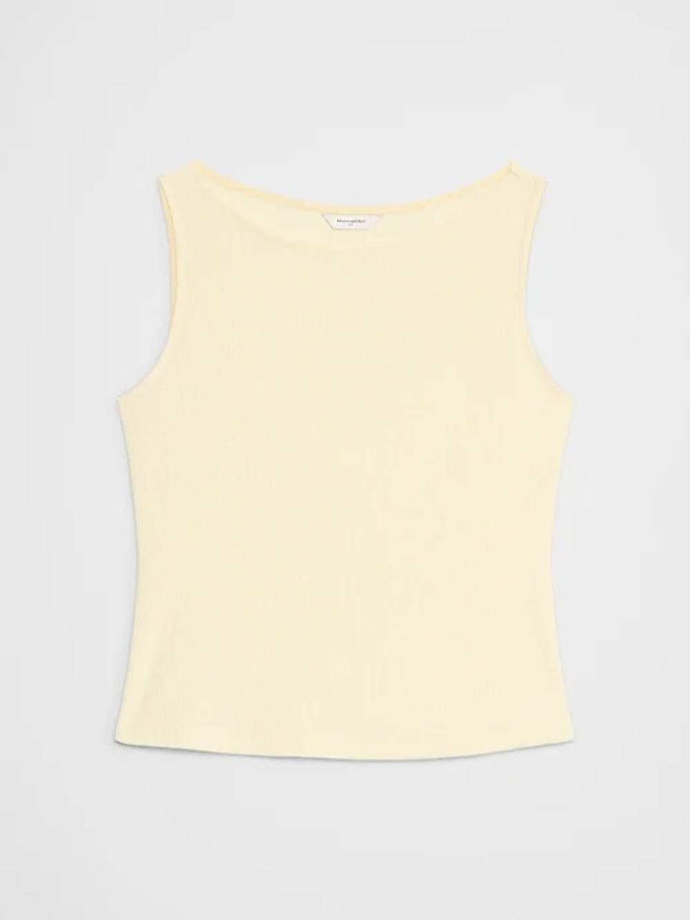 Banana Republic Crinkle Jacquard top in Butter Yellow